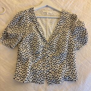 Tailored Button up t shirt blouse
